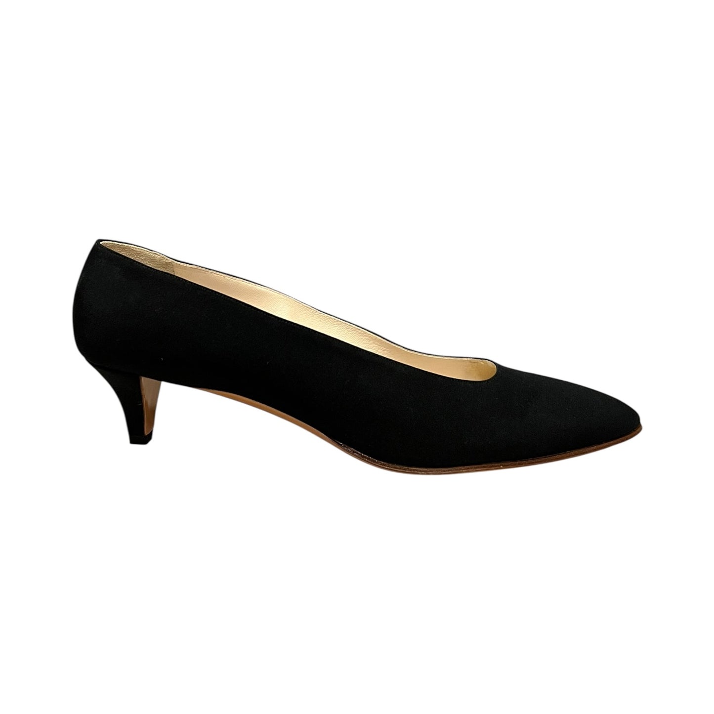 THE ROW Faille Kitten Heel Pumps in Black