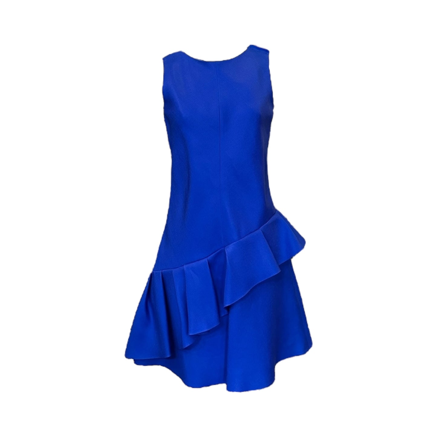 DIOR Ruffle Dress in Cobalt | Size 38