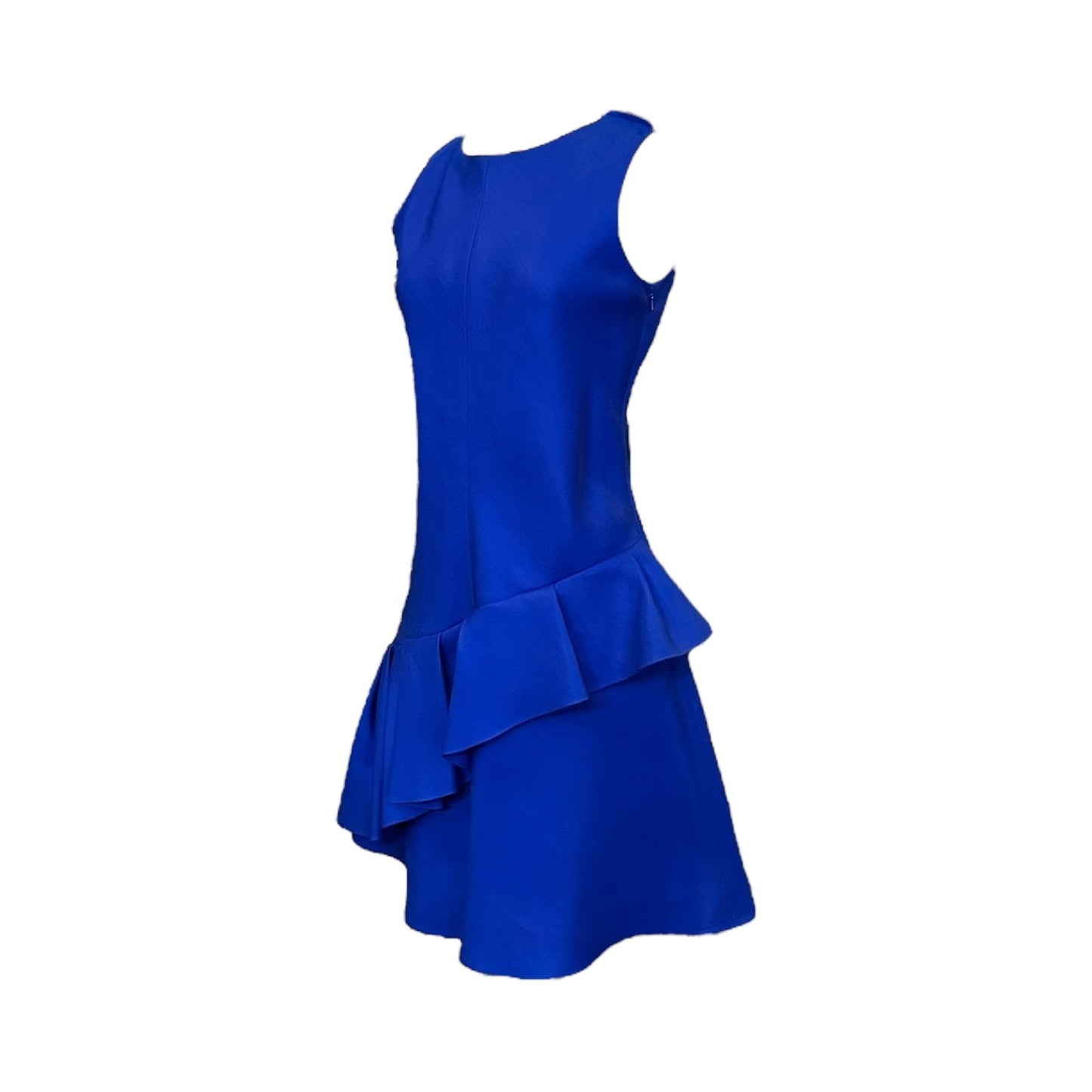 DIOR Ruffle Dress in Cobalt | Size 38
