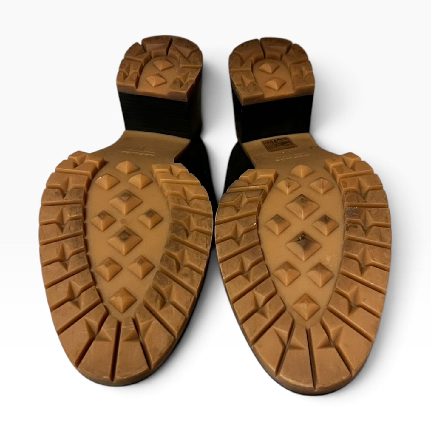 HERMES Flore 60 Shearling Suede Mules | 37.5