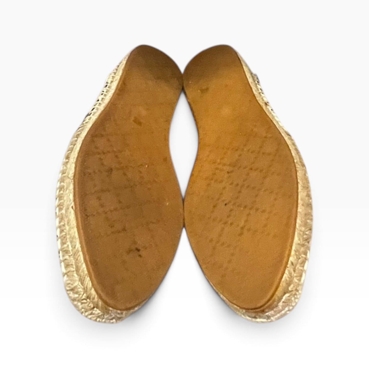 GUCCI Floral Espadrilles in Black & Ivory | 37.5