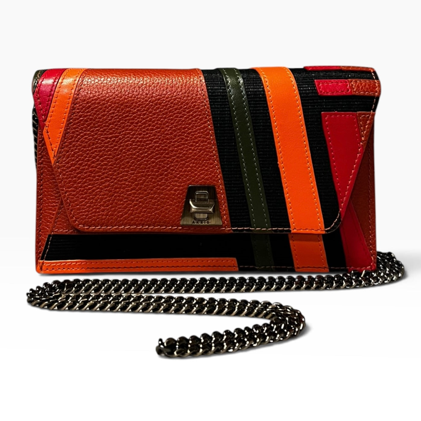 AKRIS Anouk Zigzag Crossbody Clutch