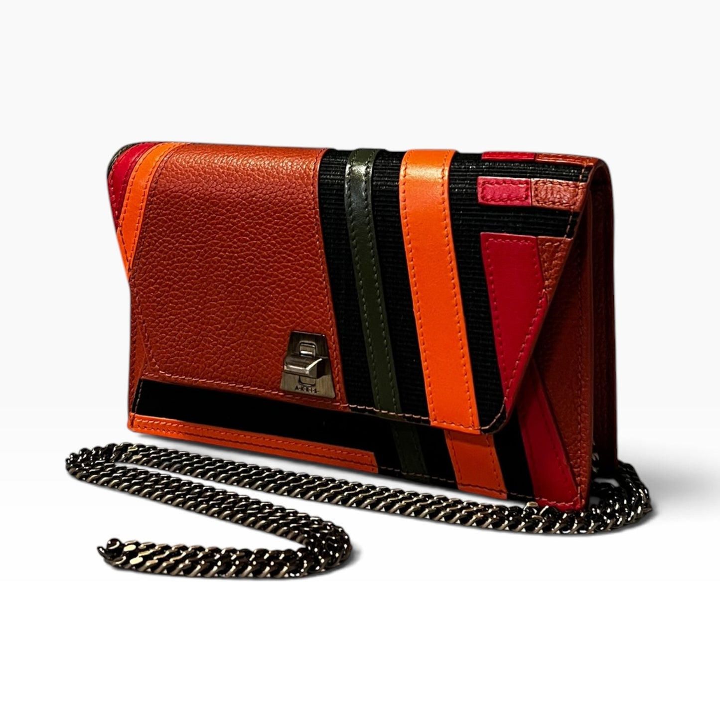 AKRIS Anouk Zigzag Crossbody Clutch