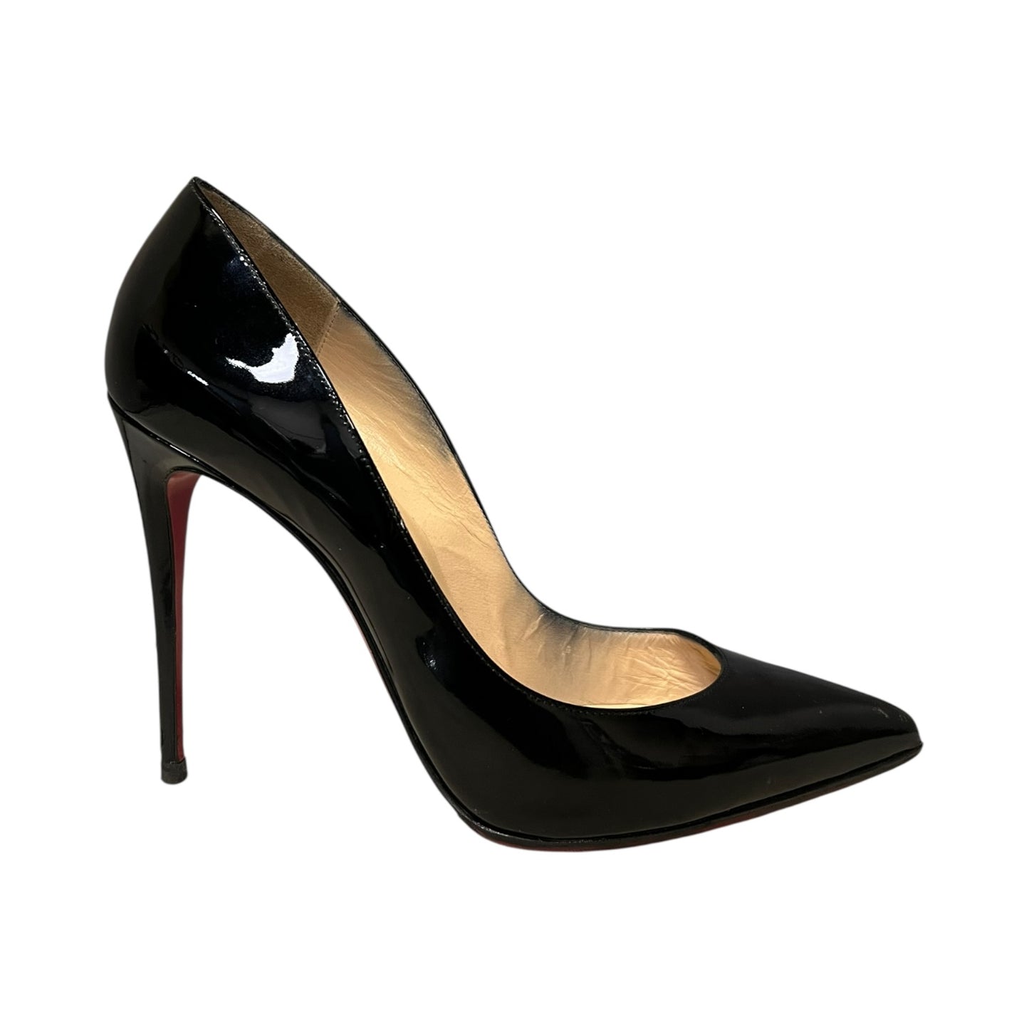 LOUBOUTIN Patent Pumps in Black | 39