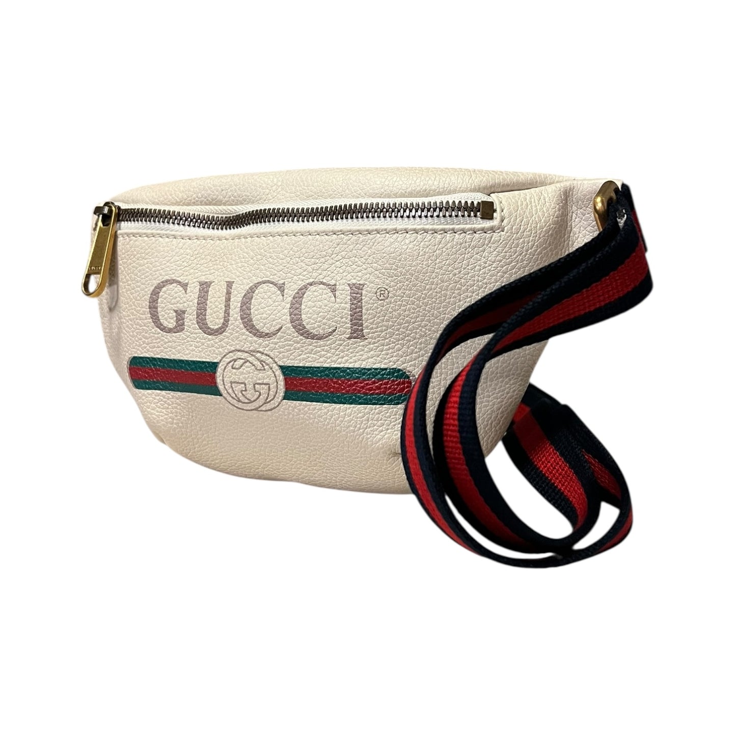 GUCCI GG Belt Bag in White