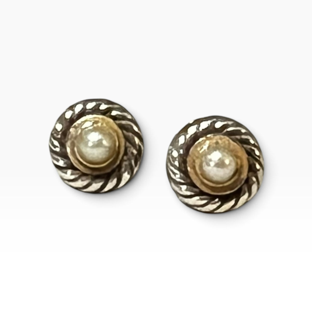 DAVID YURMAN Pearl Cookie Stud Earrings