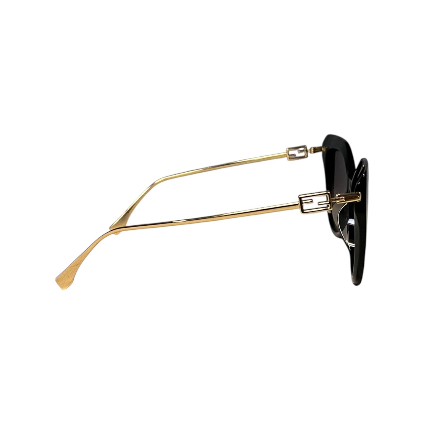 FENDI Baguette Cat Eye Sunglasses in Black