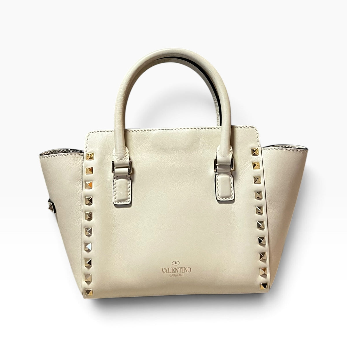 VALENTINO Trapeze Rockstud Top Handle Crossbody Bag