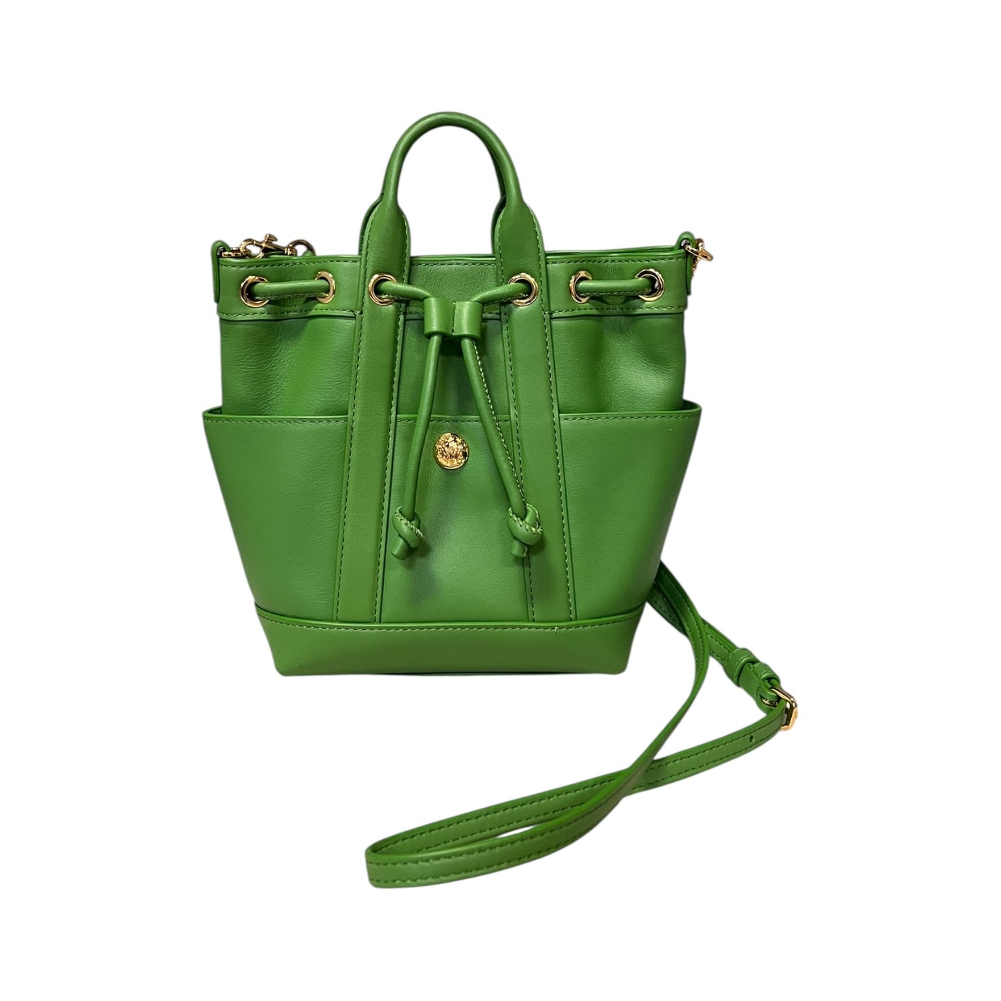VERONICA BEARD Goody Mini Bucket Crossbody Bag in Green