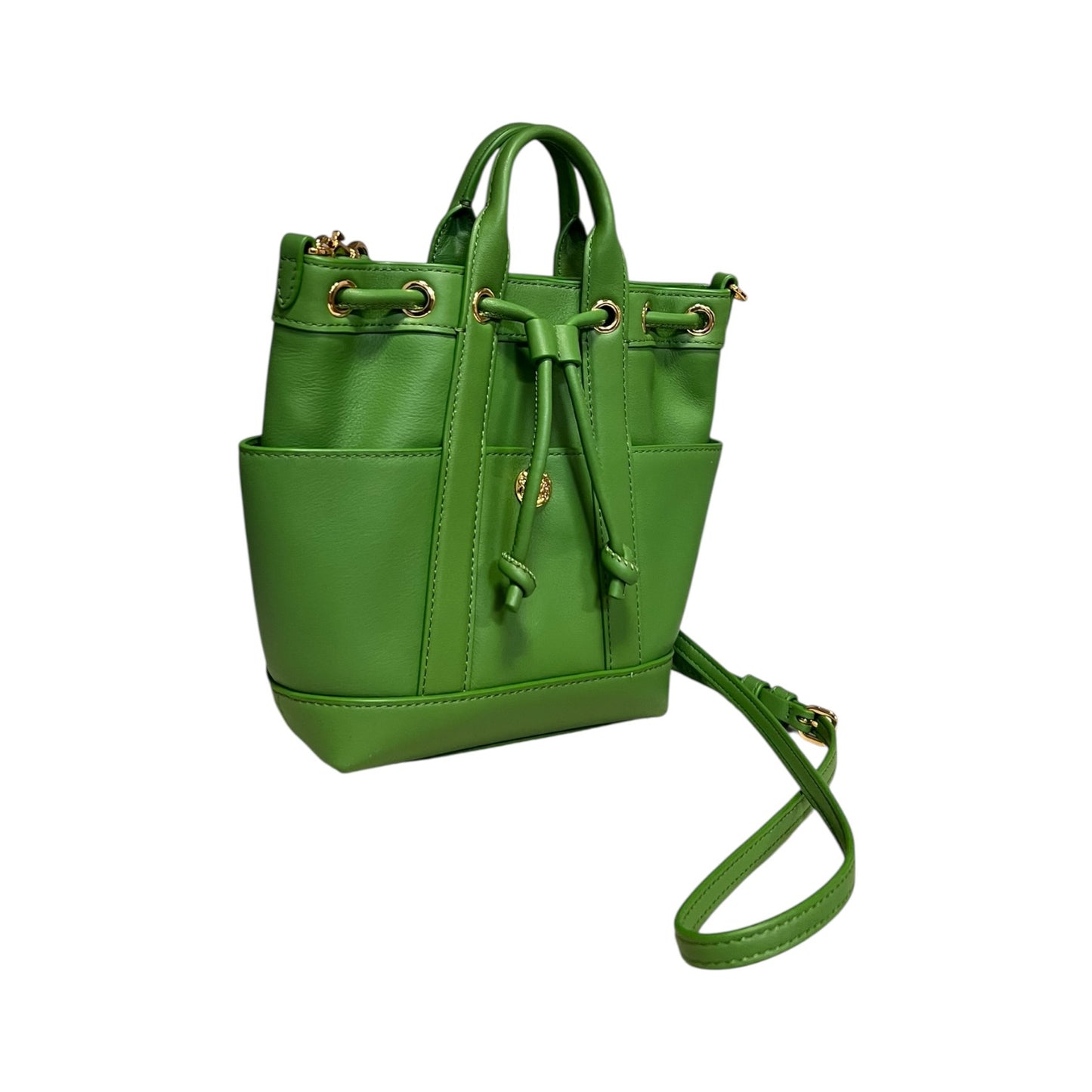 VERONICA BEARD Goody Mini Bucket Crossbody Bag in Green