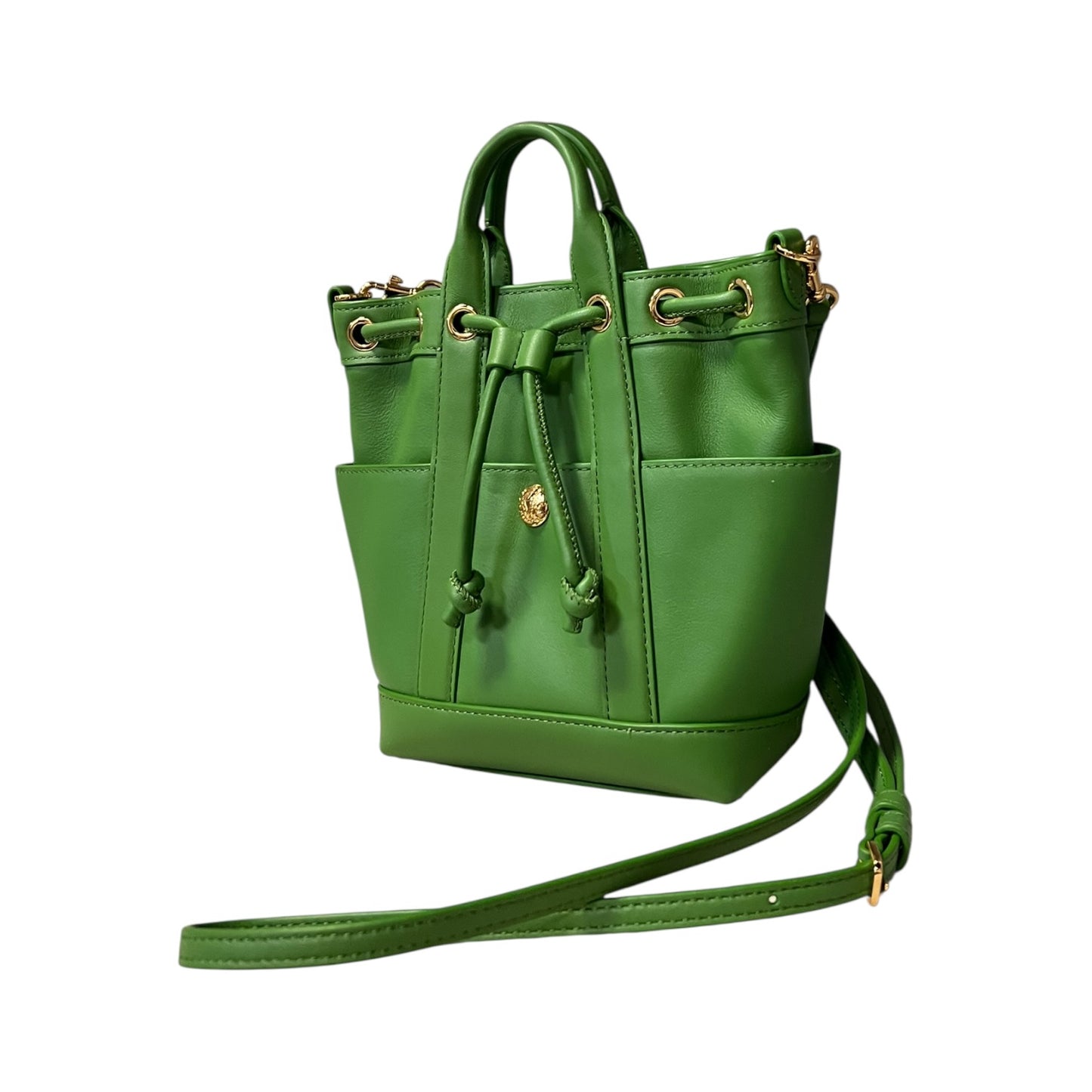 VERONICA BEARD Goody Mini Bucket Crossbody Bag in Green