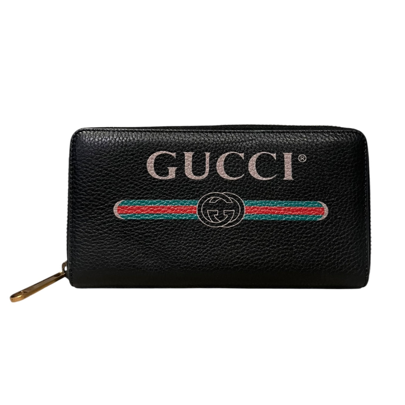 GUCCI GG Zipper Wallet in Black