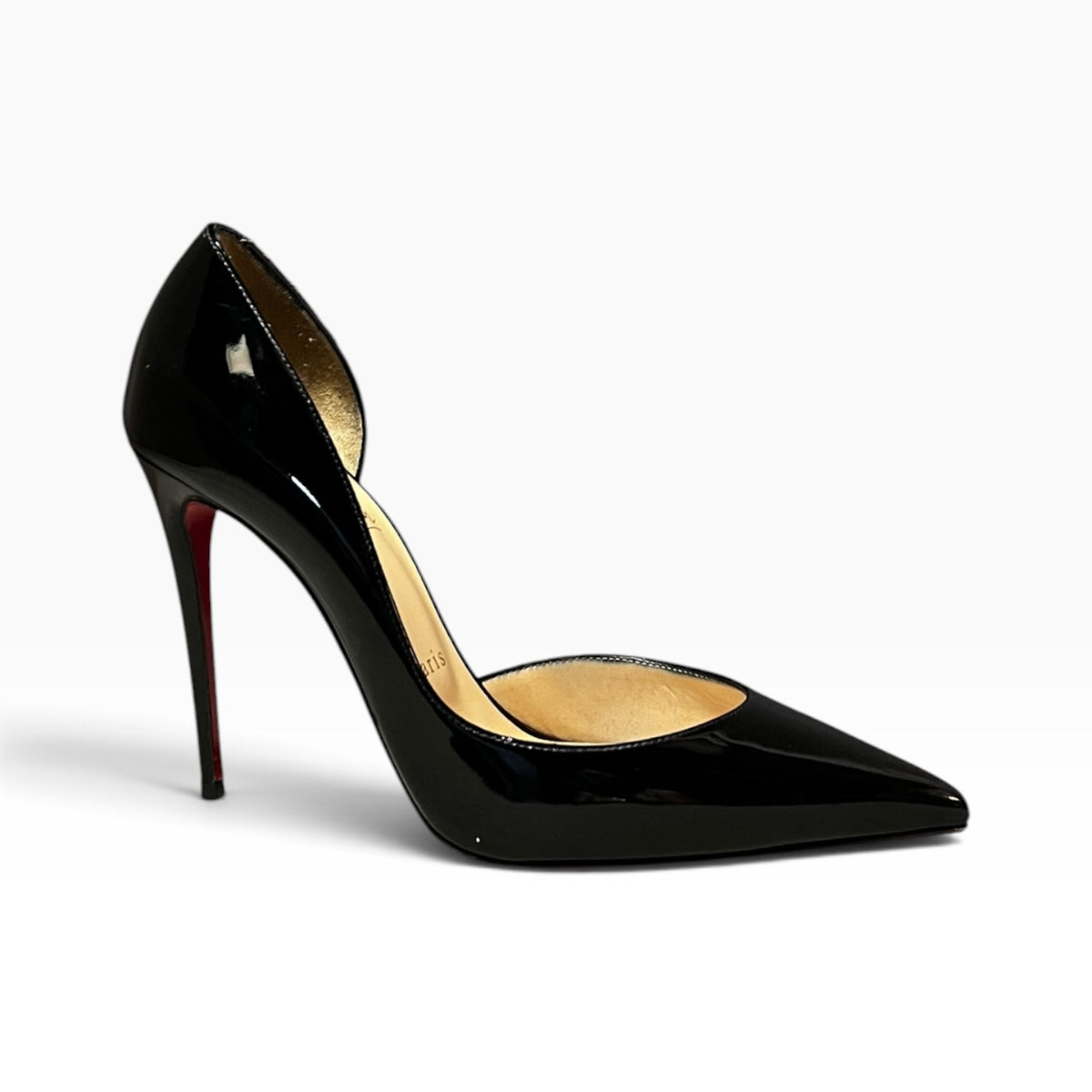 CHRISTIAN LOUBOUTIN Iriza Patent Pumps in Black | 39.5