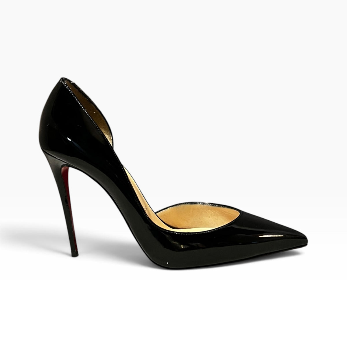 CHRISTIAN LOUBOUTIN Iriza Patent Pumps in Black | 39.5