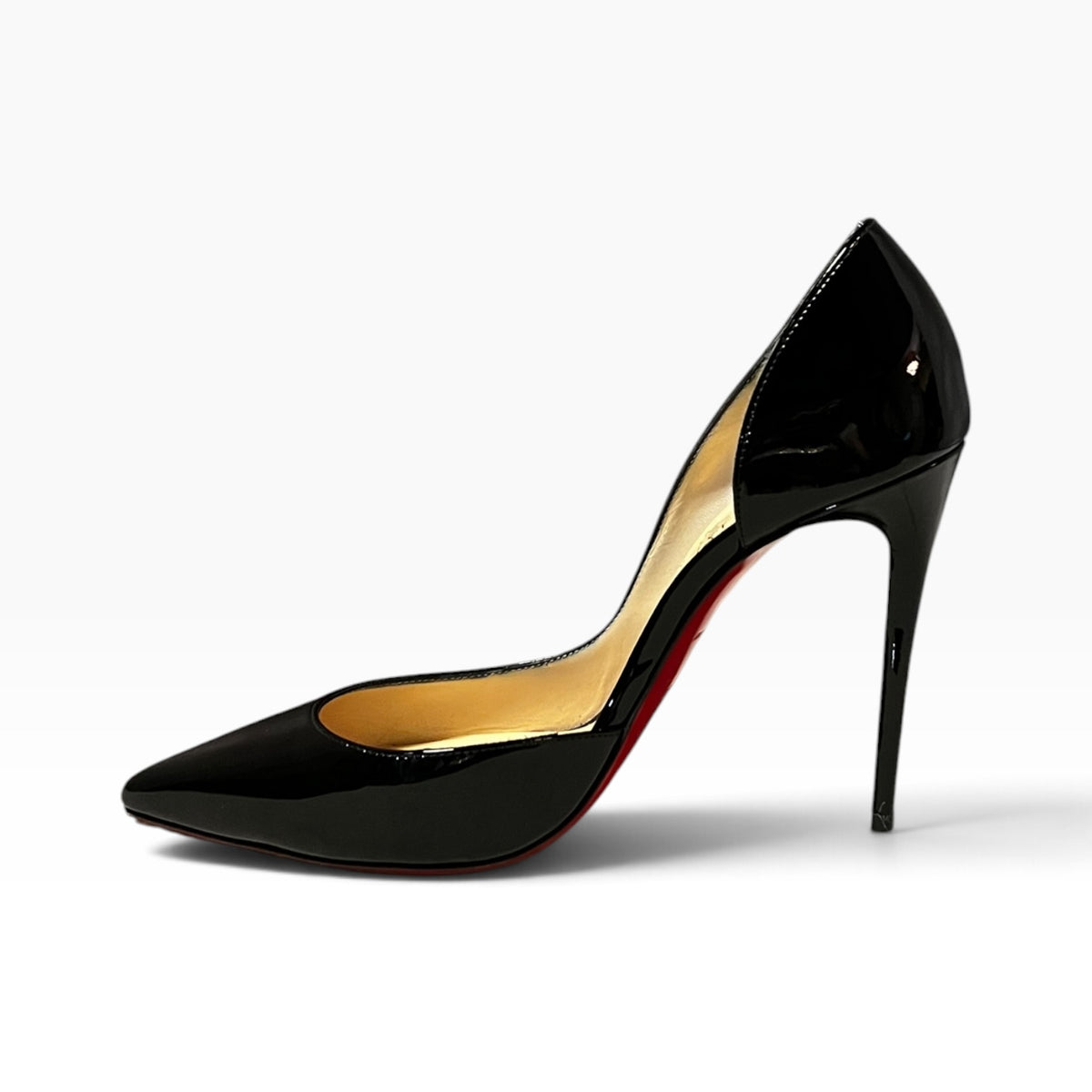 CHRISTIAN LOUBOUTIN Iriza Patent Pumps in Black | 39.5