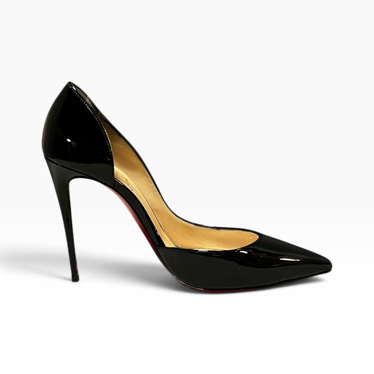 CHRISTIAN LOUBOUTIN Iriza Patent Pumps in Black | 39.5