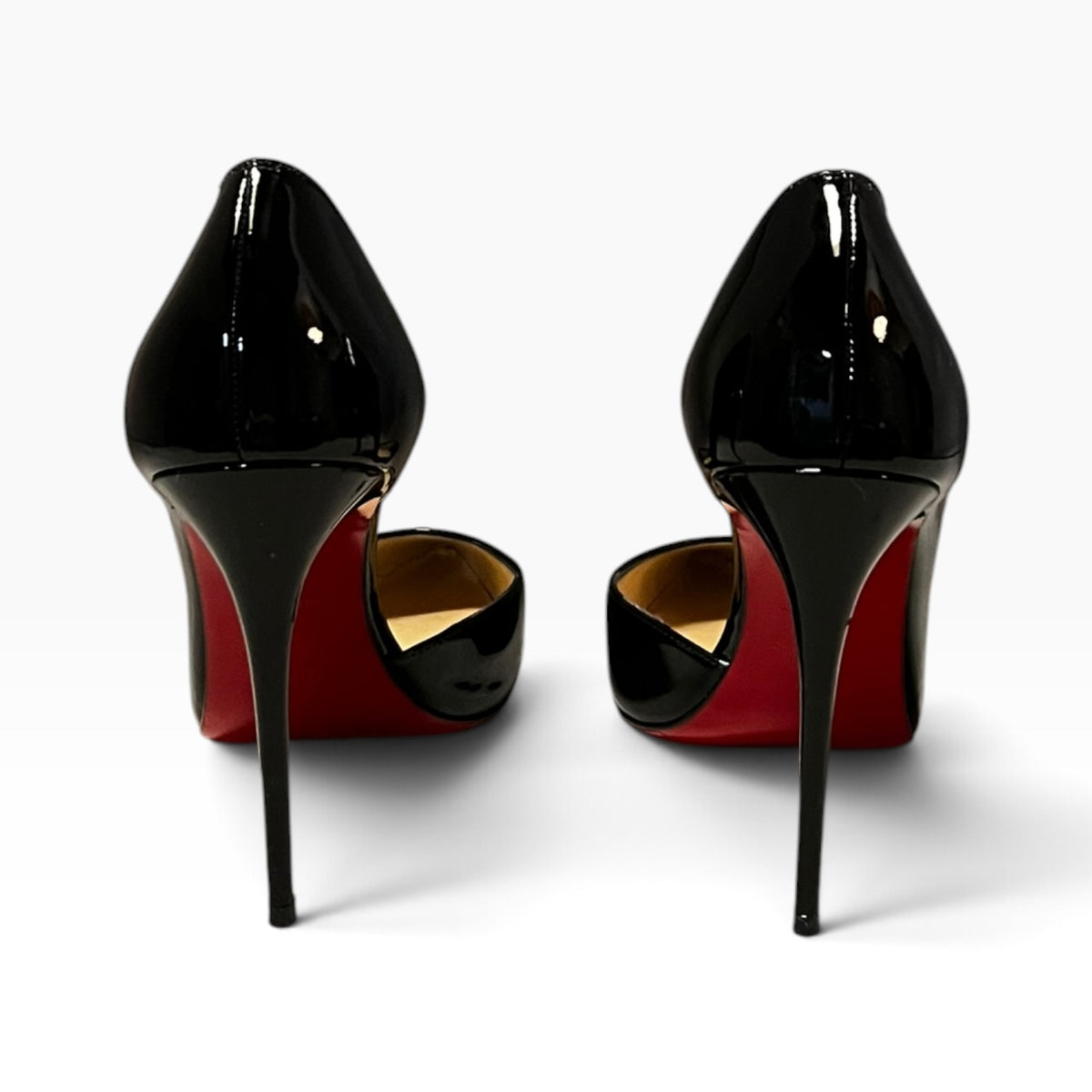 CHRISTIAN LOUBOUTIN Iriza Patent Pumps in Black | 39.5