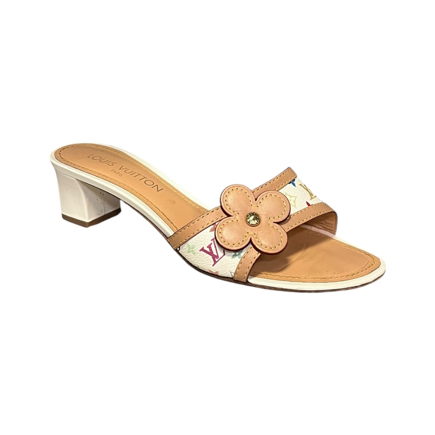 LOUIS VUITTON Murakami Multicolore Blossom Sandals | 37