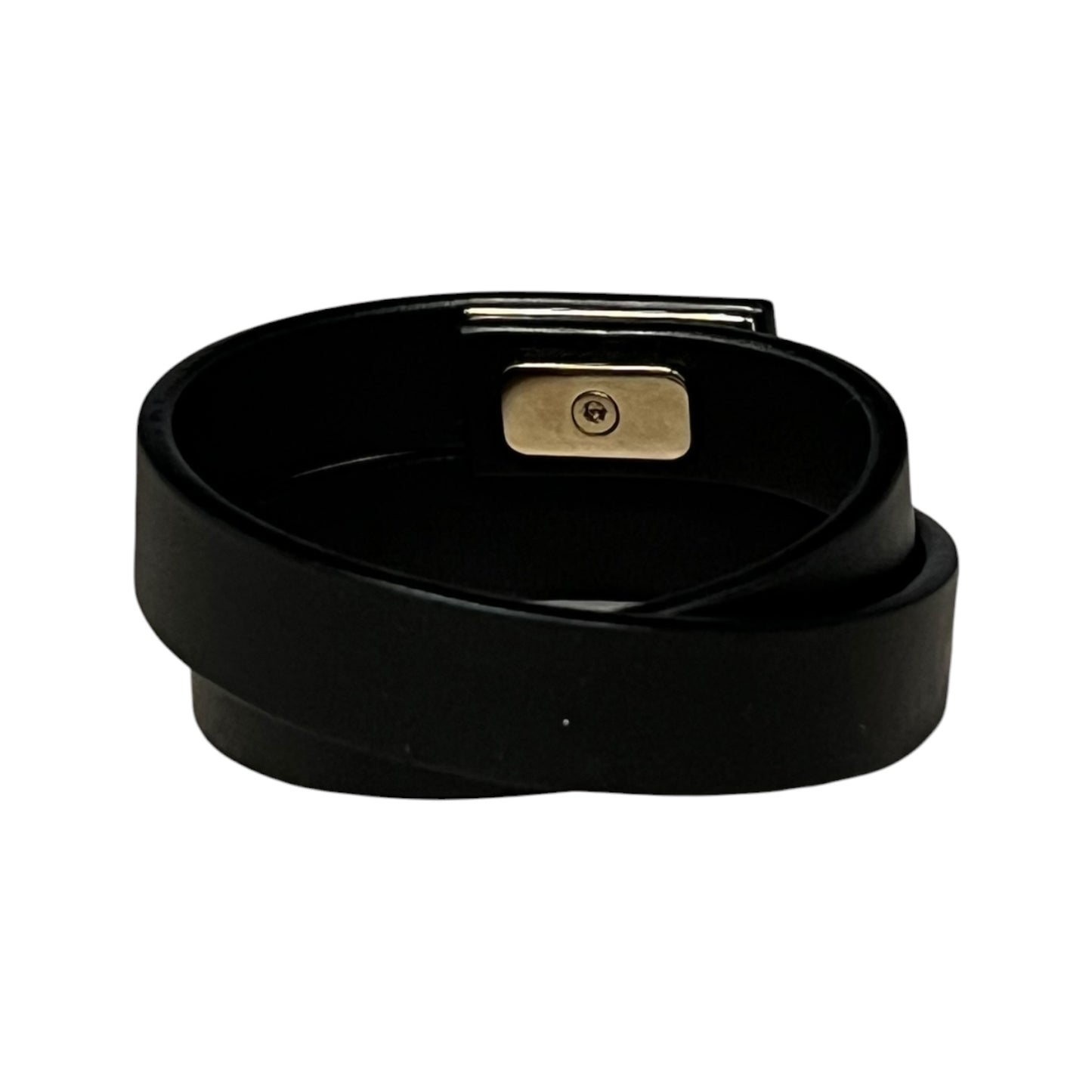FERRAGAMO Gancini Double Tour Bracelet in Black