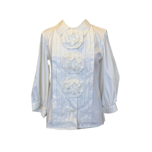 OSCAR DE LA RENTA Rosette Blouse | Size 2