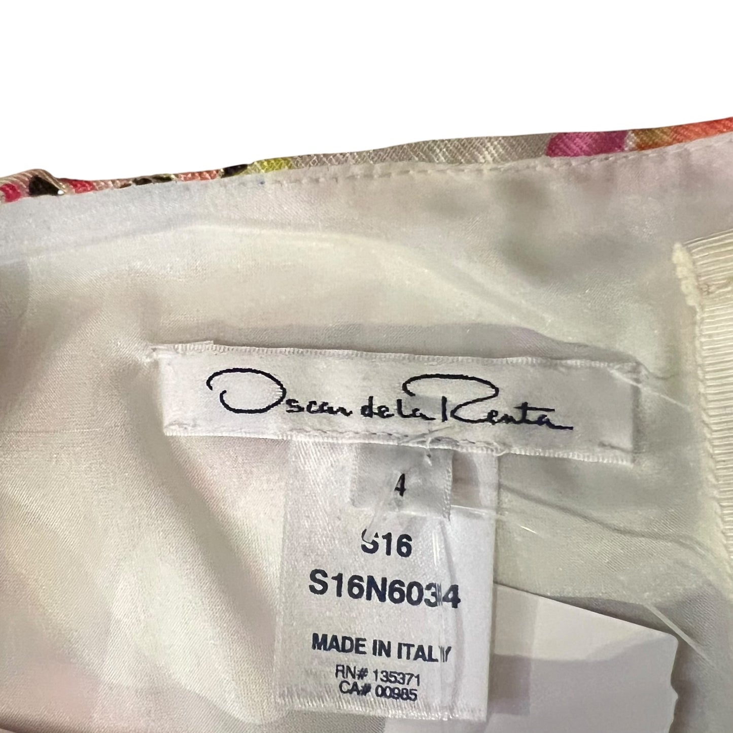 Oscar de la Renta Floral Fit & Flair Dress + Belt | 4