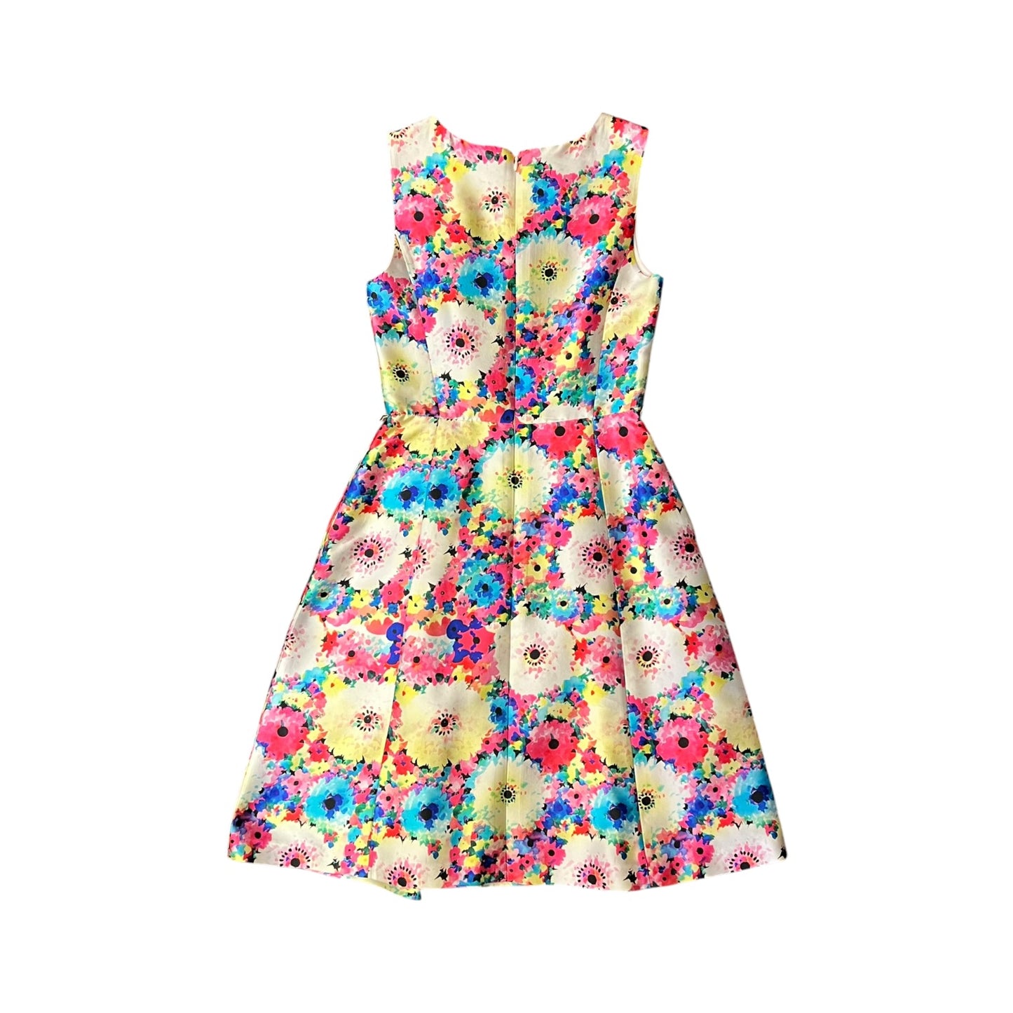 Oscar de la Renta Floral Fit & Flair Dress + Belt | 4