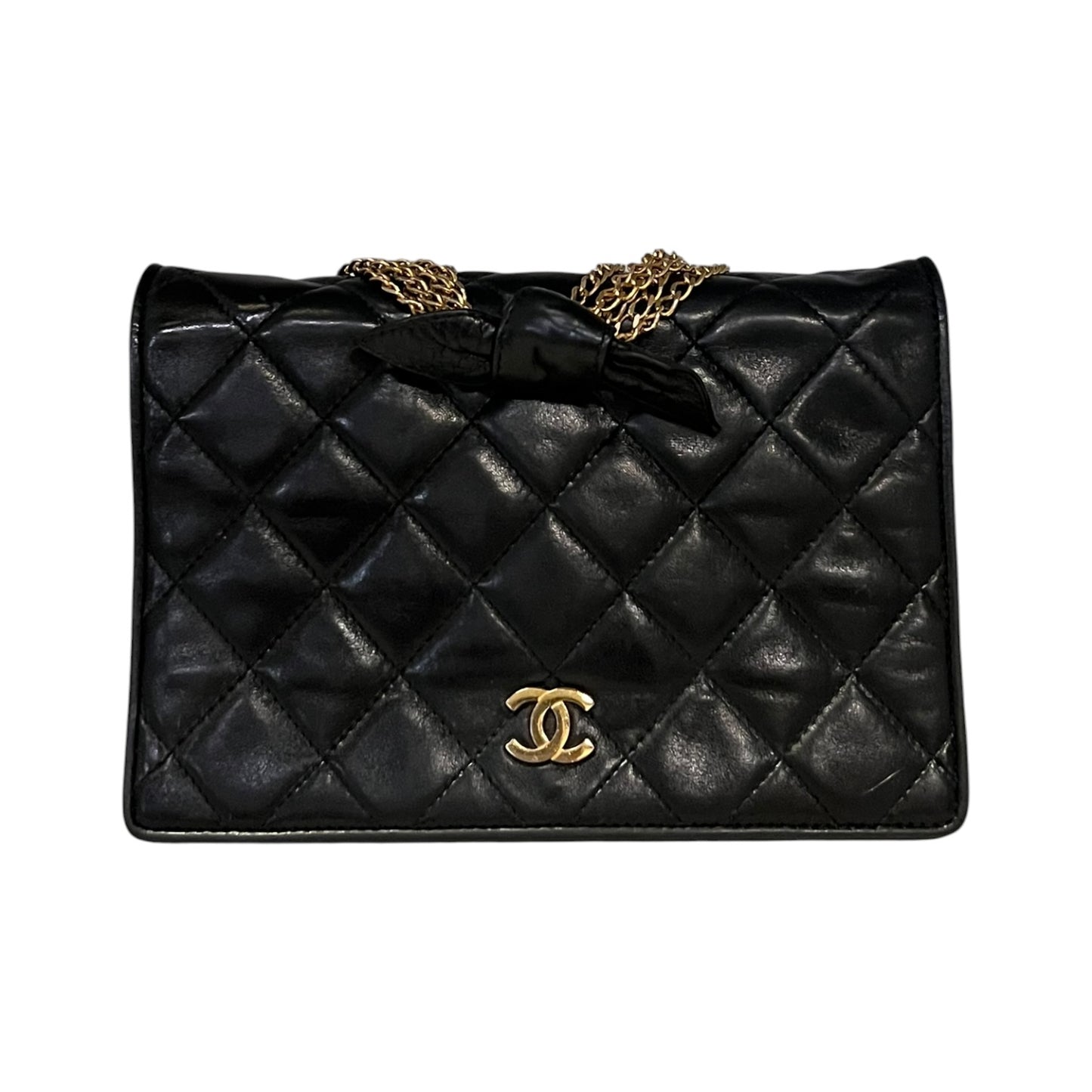 CHANEL Multi Chain Flap Bag in Black