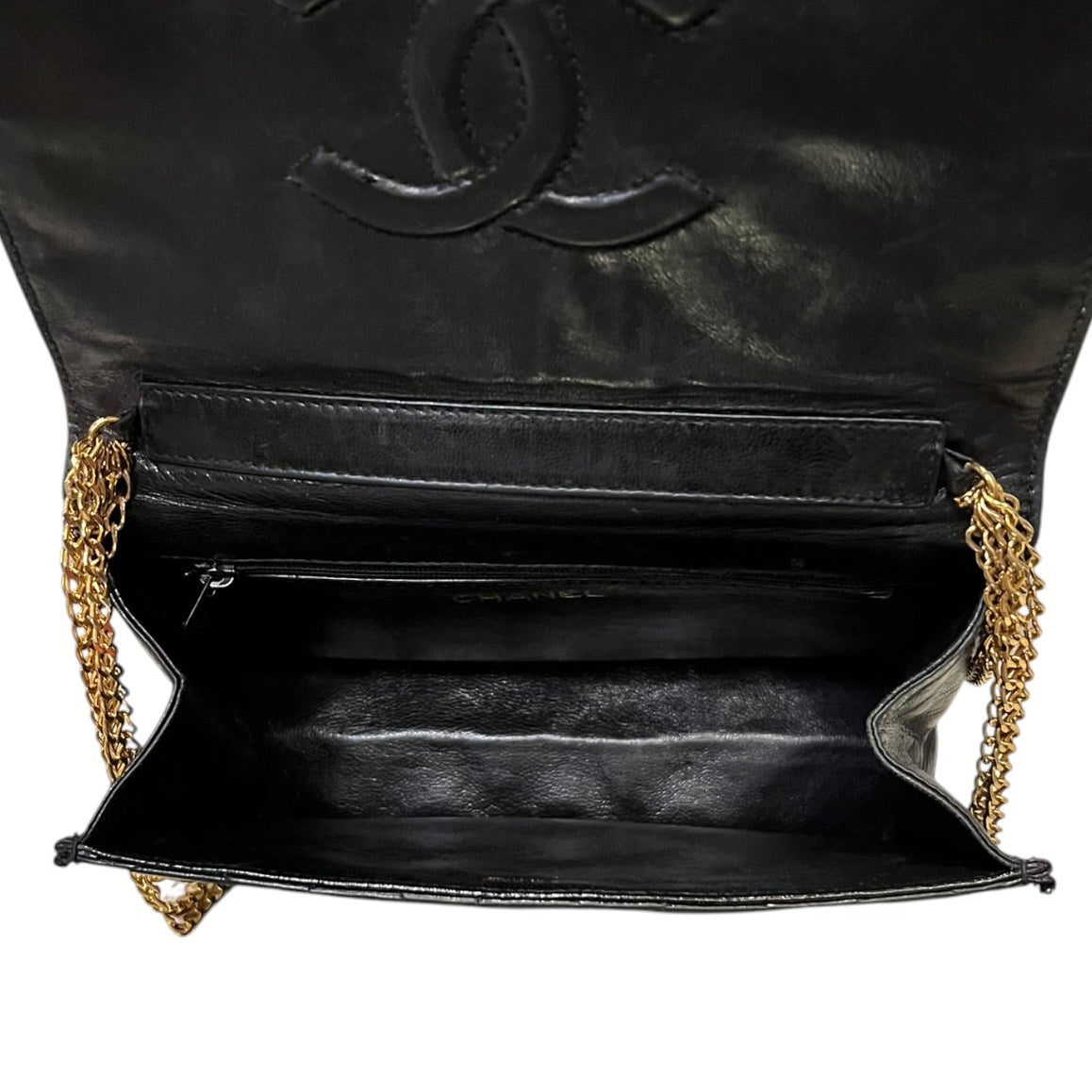 CHANEL Multi Chain Flap Bag in Black