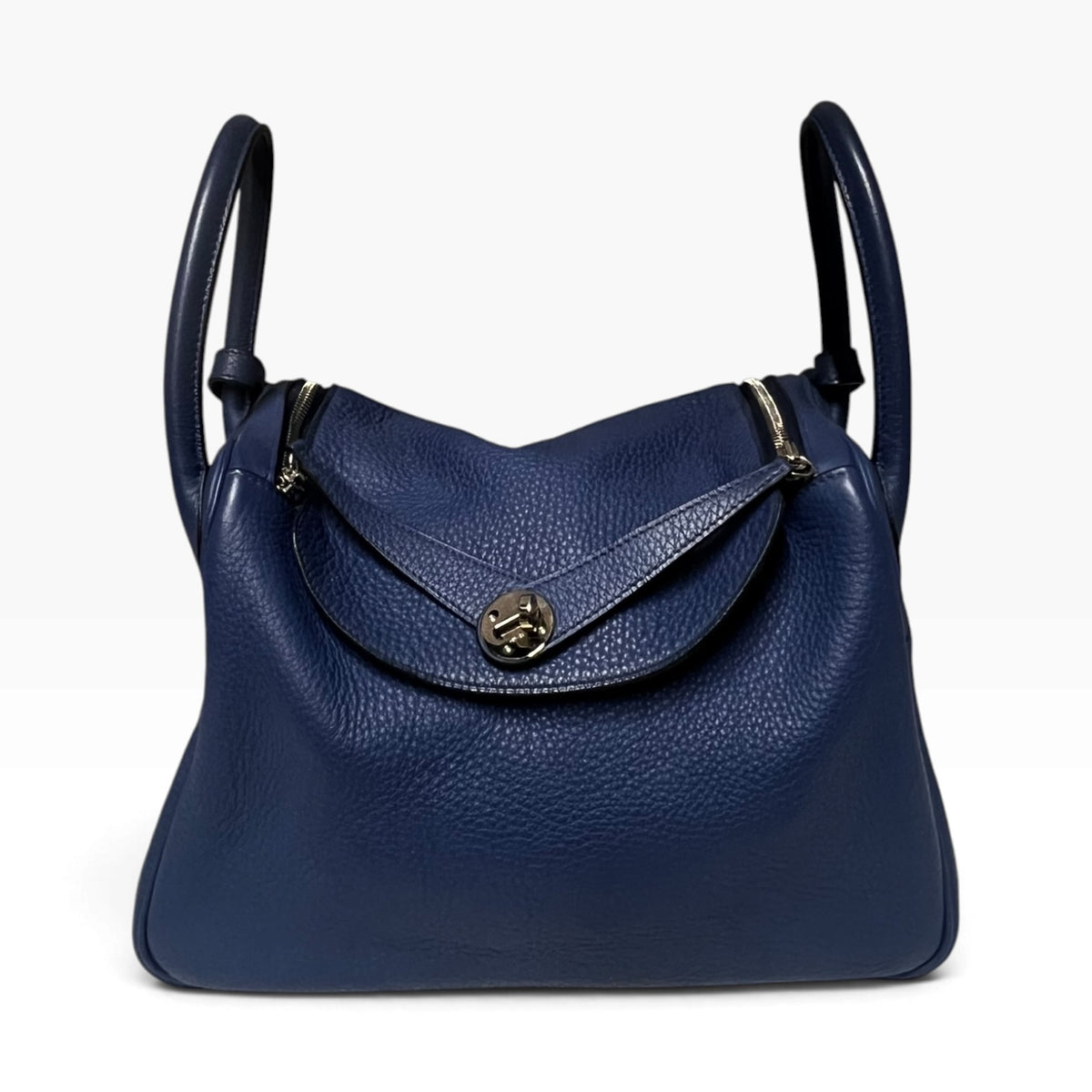 HERMES Lindy 30 in Bleu Electrique