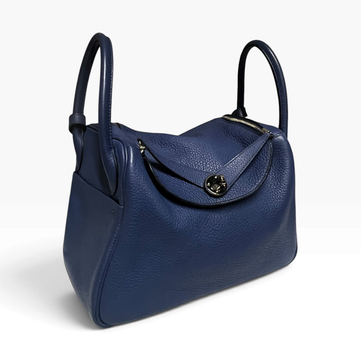 HERMES Lindy 30 in Bleu Electrique