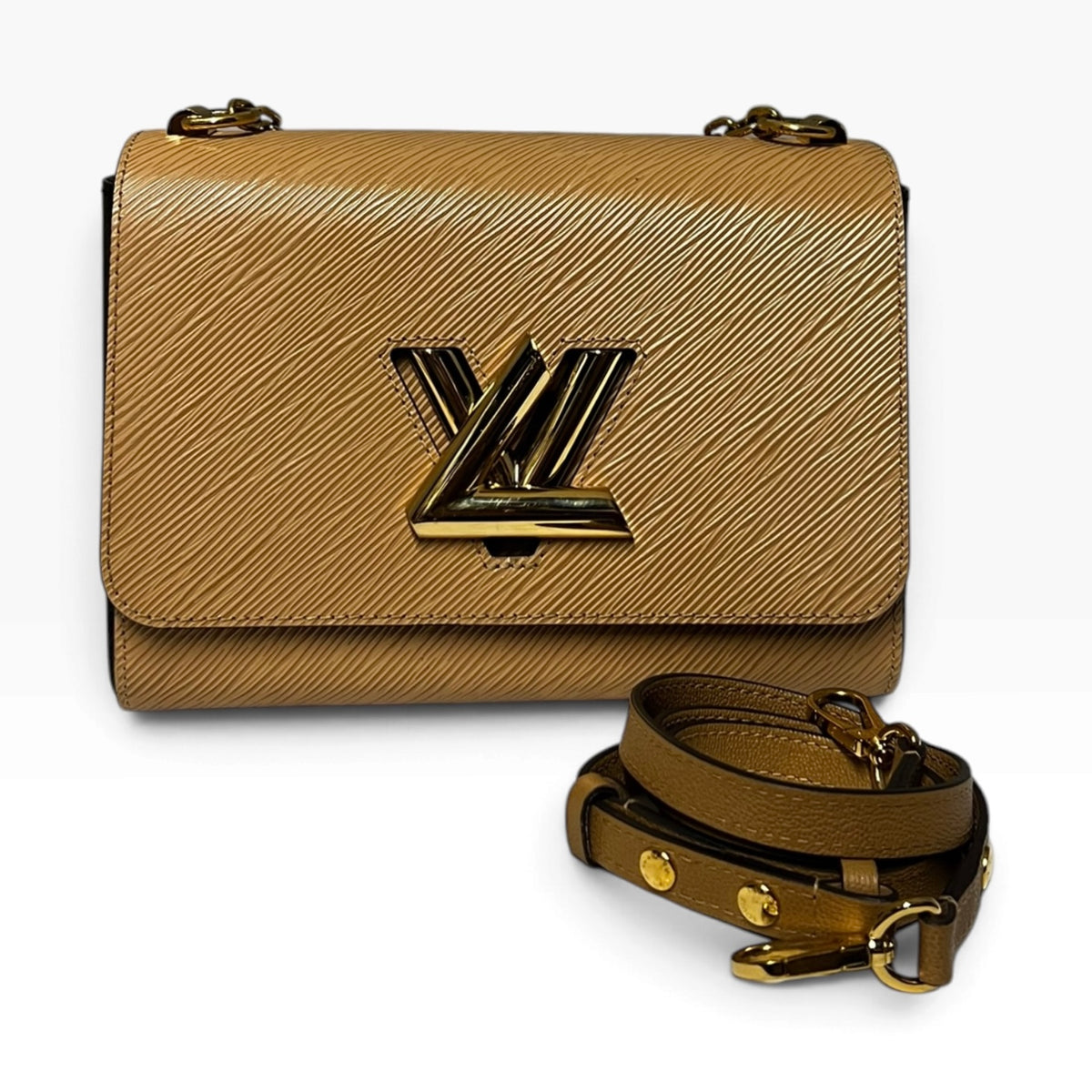 LOUIS VUITTON Epi Twist Shoulder Bag in Camel