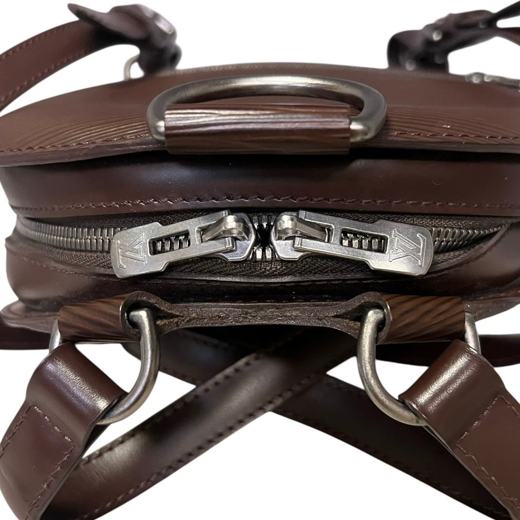 LOUIS VUITTON Epi Mabillon Backpack in Dark Brown