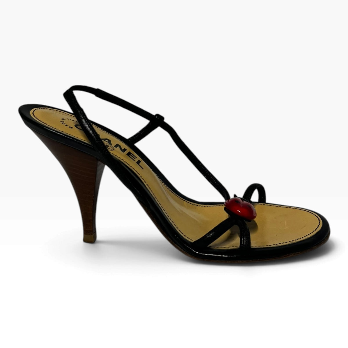 CHANEL Ladybug Slingback Sandals | 36