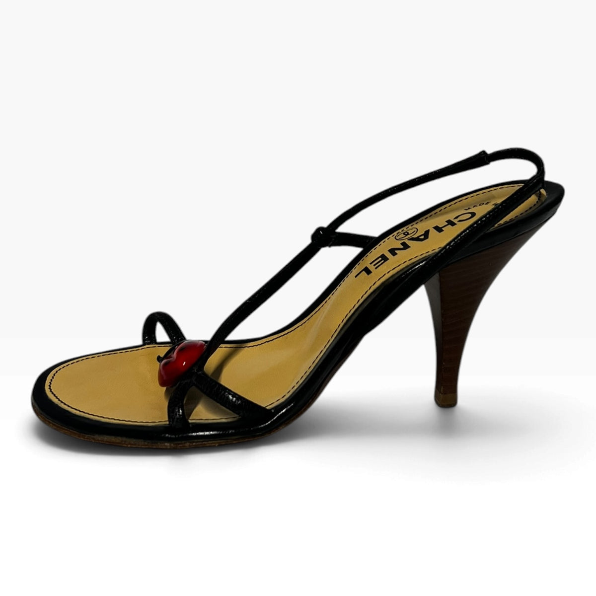 CHANEL Ladybug Slingback Sandals | 36
