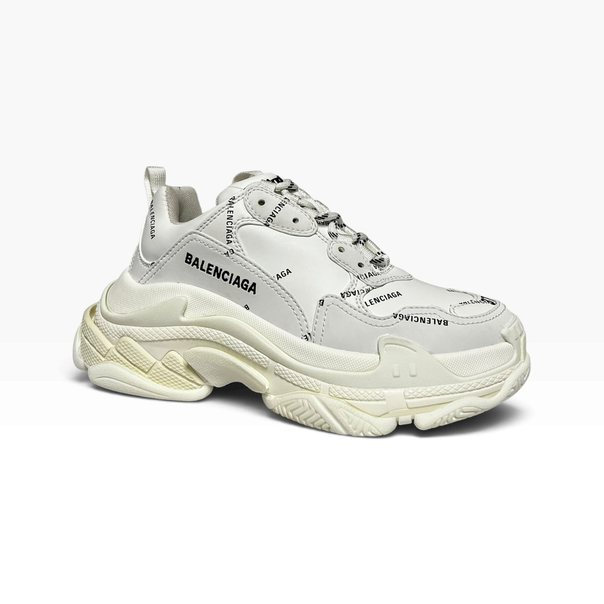 BALENCIAGA Allover Logo Triple S Sneakers | 37