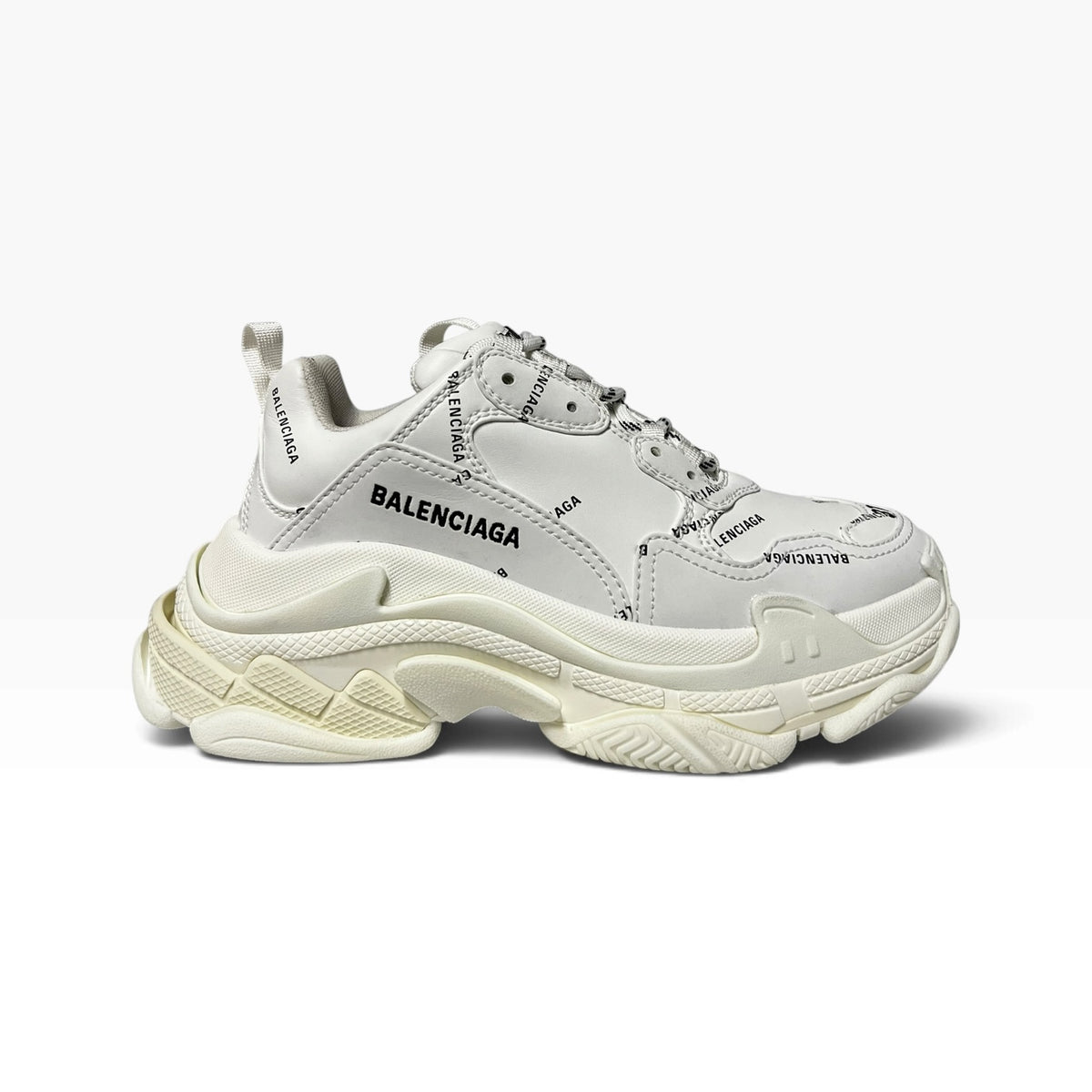 BALENCIAGA Allover Logo Triple S Sneakers | 37