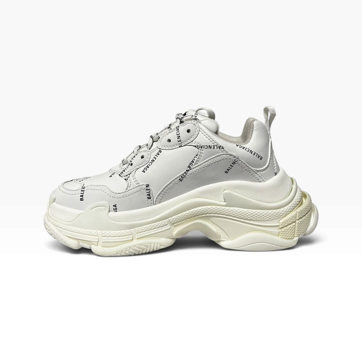 BALENCIAGA Allover Logo Triple S Sneakers | 37