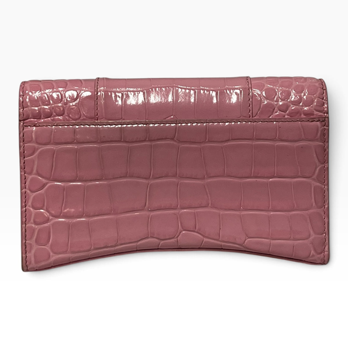 BALENCIAGA Hourglass Wallet on Chain in Pink