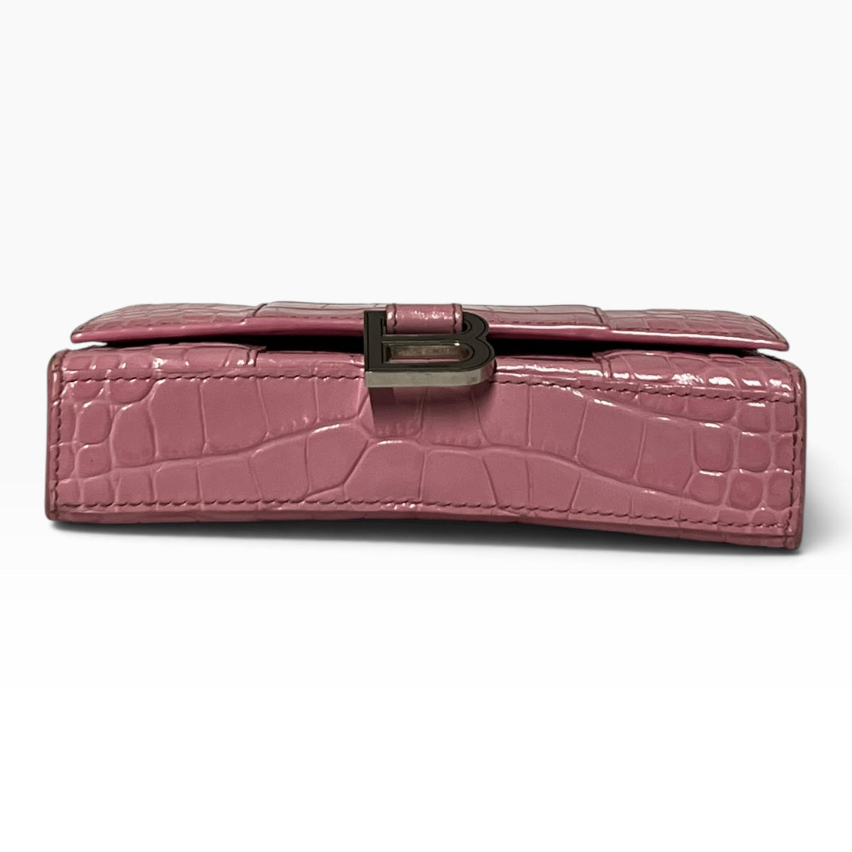 BALENCIAGA Hourglass Wallet on Chain in Pink