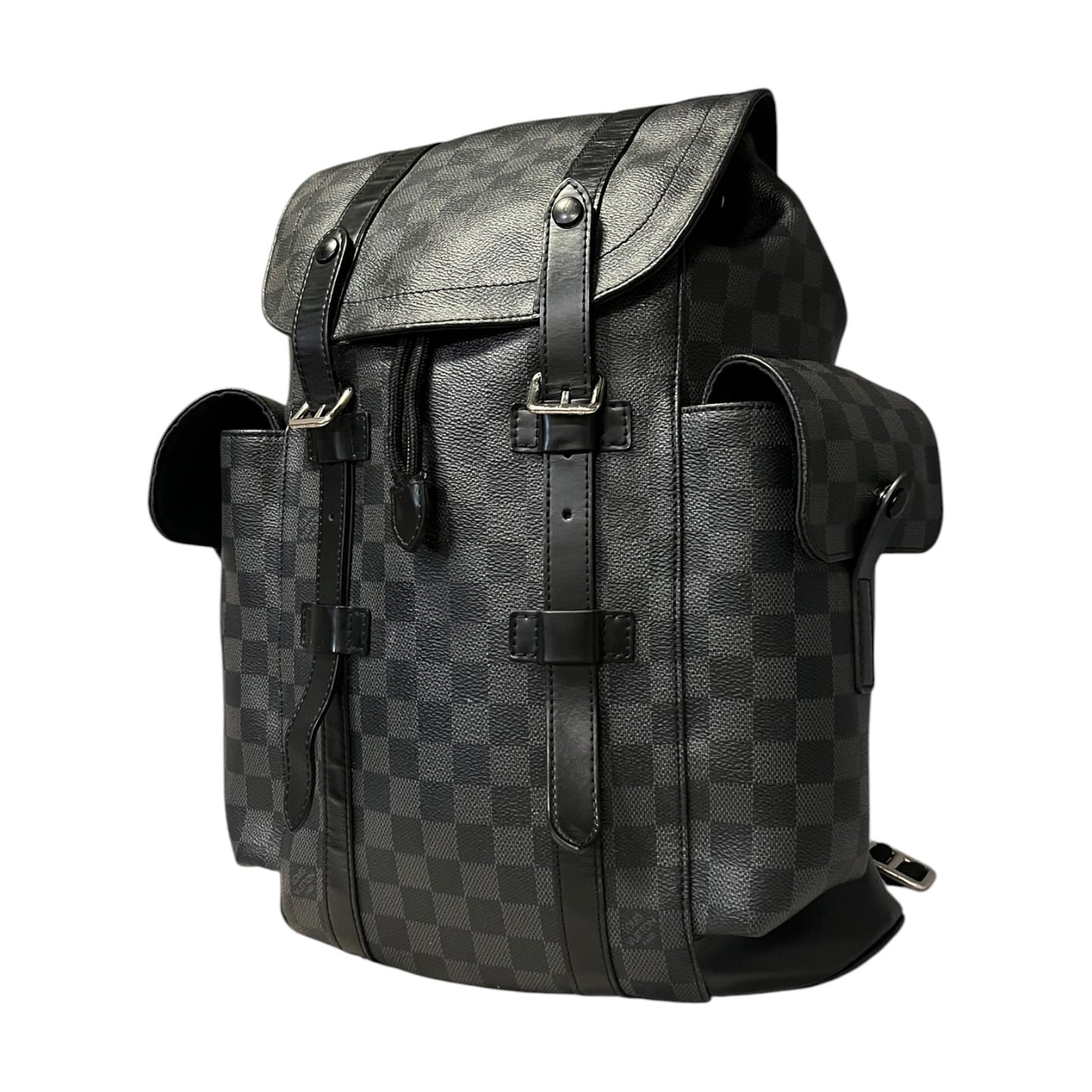 LOUIS VUITTON Christopher Backpack in Damier Graphite