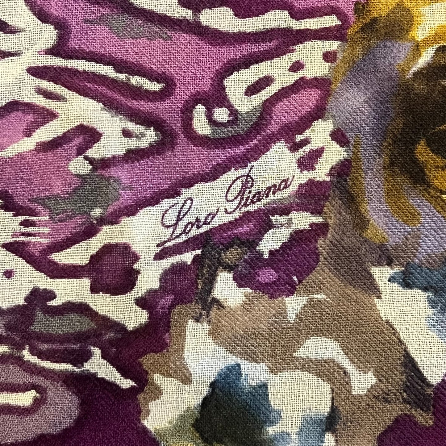 LORO PIANA Floral Cashmere Shawl