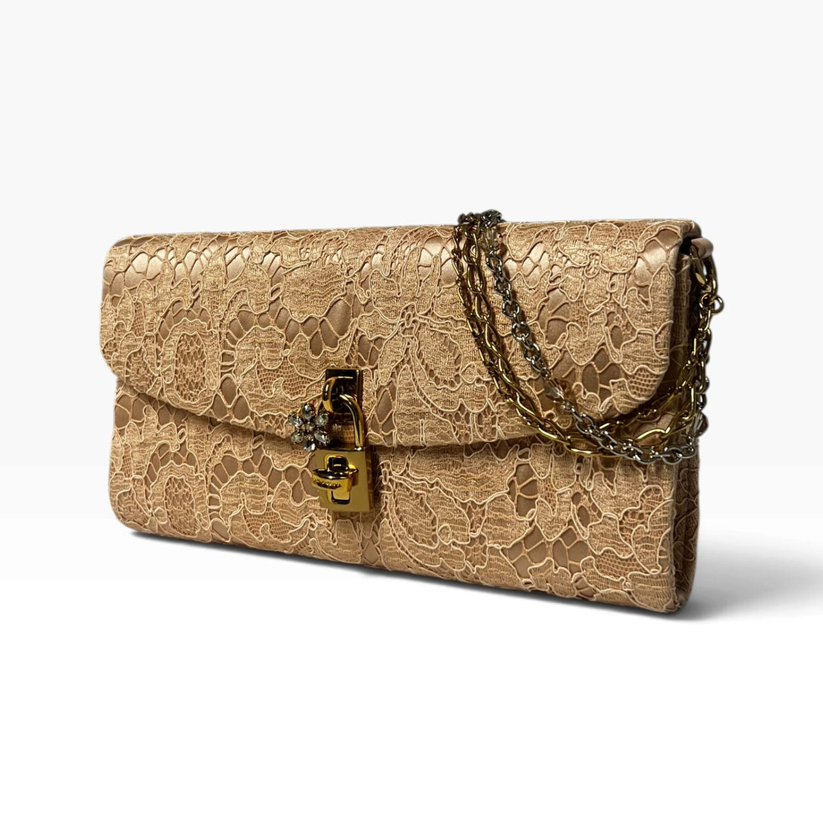 DOLCE & GABBANA Pizzo Taormina Lace Clutch