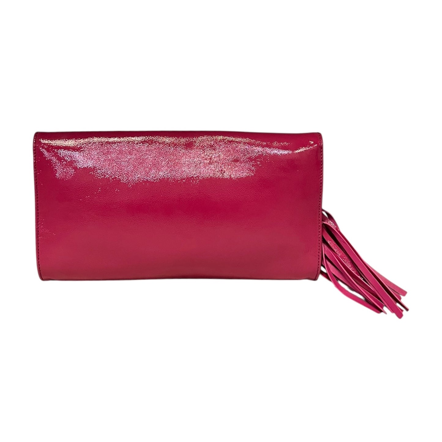 GUCCI Patent Soho Clutch in Pink