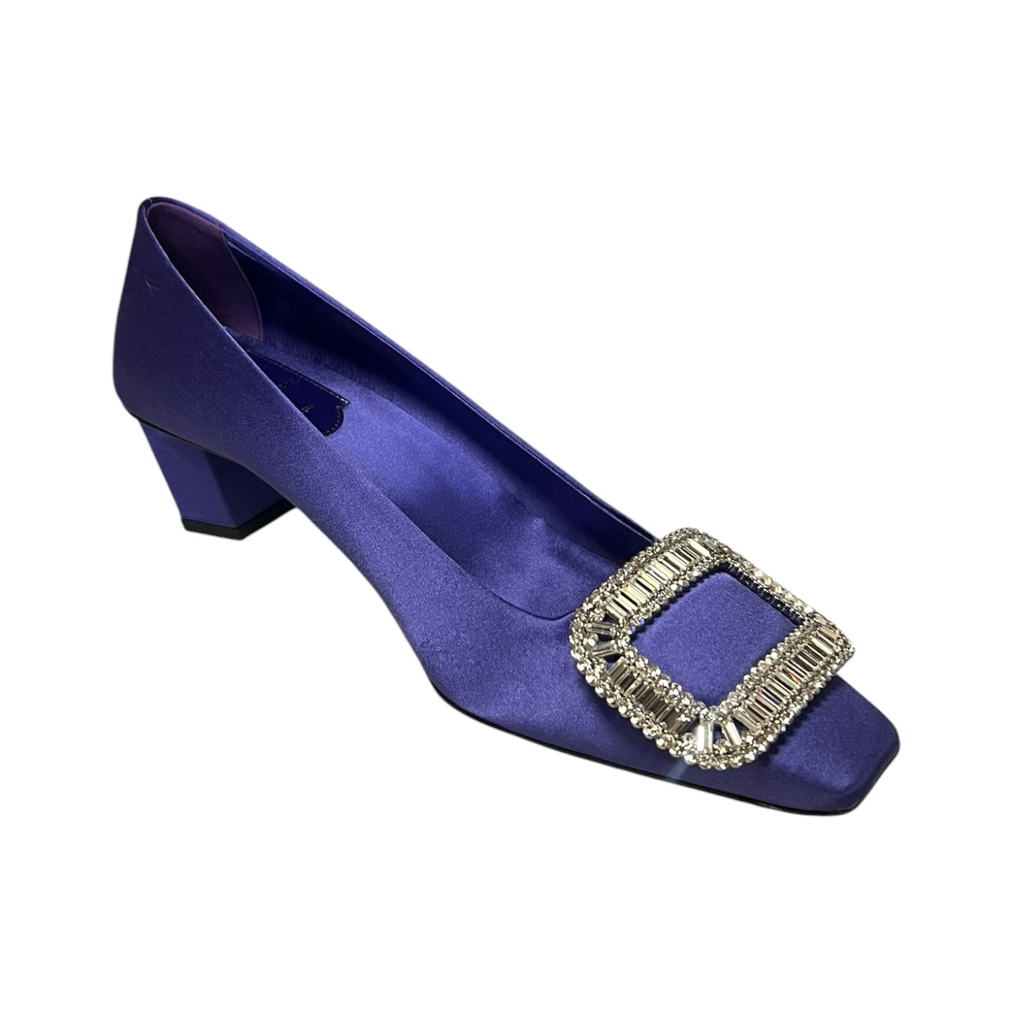 ROGER VIVIER Belle Vivier Strass Pump in Amethyst | 37
