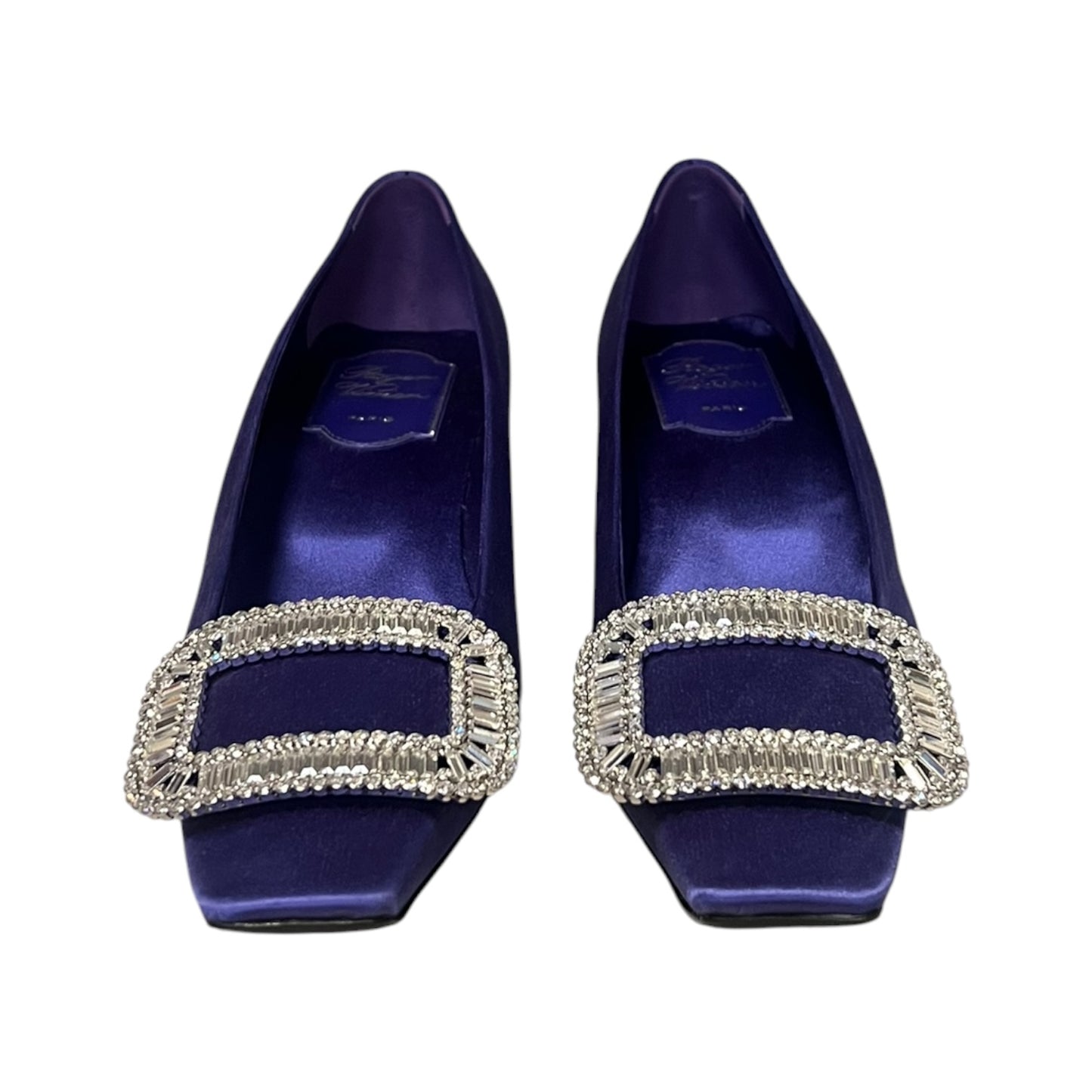 ROGER VIVIER Belle Vivier Strass Pump in Amethyst | 37