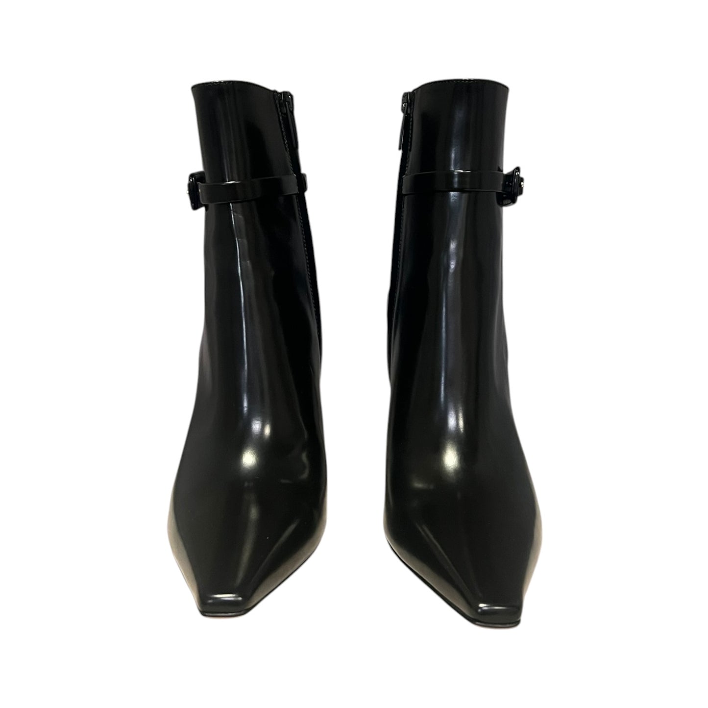 GIANVITO ROSSI Lynsay Hi Gloss Booties in  Black | 37