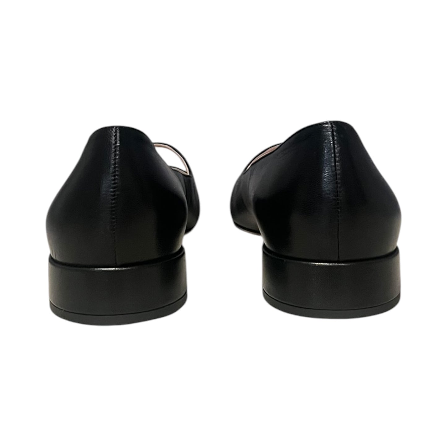 VALENTINO Crystal Embellished Ballerinas in Black | 40