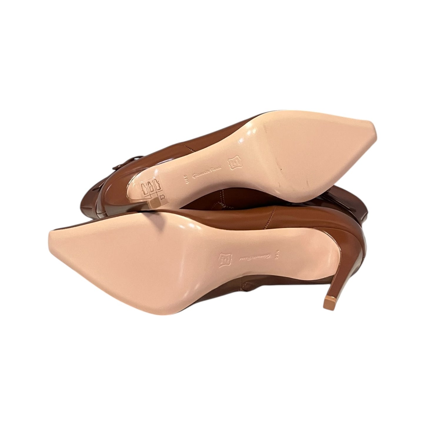 GIANVITO ROSSI Lynsay Hi Gloss Booties in Brown | 39.5