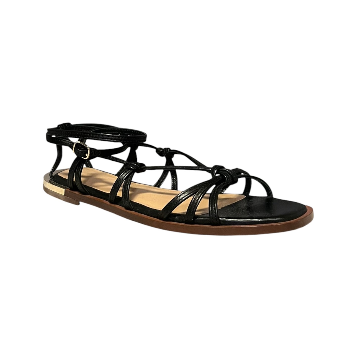 CHLOE Uma Gladiator Knot Sandals in Black | 39