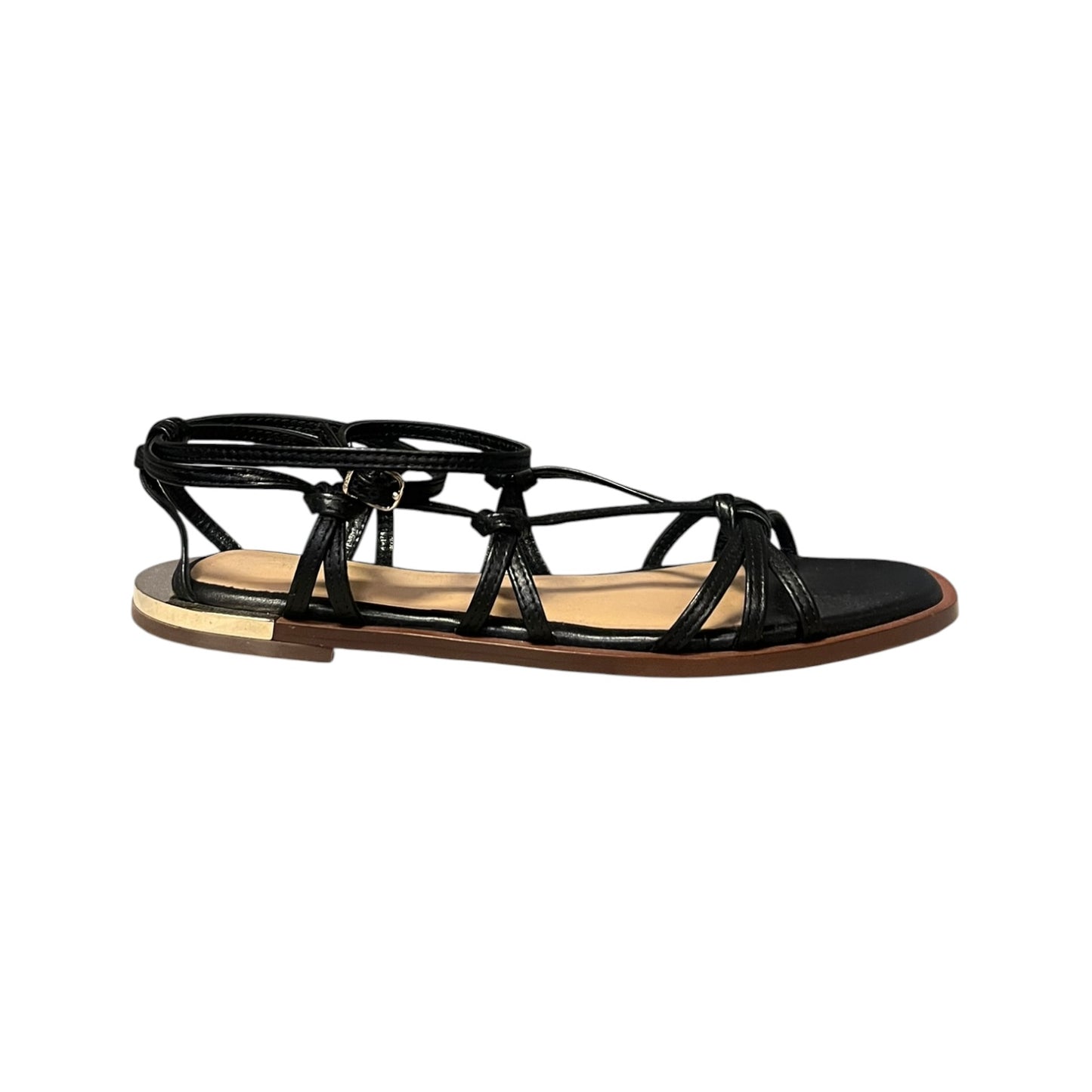 CHLOE Uma Gladiator Knot Sandals in Black | 39